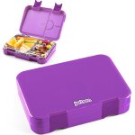 Boite a gouter enfant toni - lunch box avec 6 compartiments - bento box sans bpa - pour l'cole et la ...