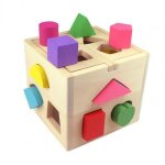 Bo�te d'intelligence educative, apprentissage pratique, blocs de 13 trous de forme g�om�trique assortis, ...