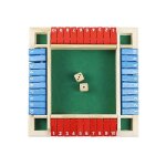 Bo�te de jeu de soci�t� jeu de d�s shut the box jeu de d�s en bois bar f�te famille parent enfant jeu ...