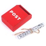 Bo�te aux lettres en bois, miniature 1:12, meubles de jardin f�eriques