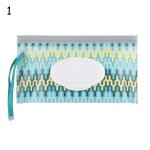 Bo�te a lingettes r�utilisable pour b�b�, 5 pi�ces, etui a cosm�tiques, sangle a rabat, ecologique, portable, ...