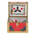 Bo�te miniature de no�l en bois pour poup�e, jouet cr�atif, 1:12