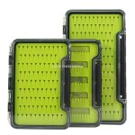 Bote a mouches en silicone impermable a double face, avec couvercle transparent simple face