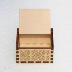 Bote  musique africaine en bois, sans mouvement - pattern box