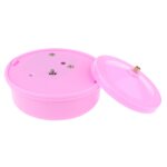 Bo�te a musique en argile a modeler rose, base pour bricolage, bo�te a musique rotative, d�veloppement ...