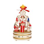 Bote a musique en bois pour nol, arbre de nol rotatif, cadeau cratif, carrousel, bote a musique, ...