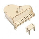 Bote a musique en bois pour piano, ensemble educatif, texture suprieure, kit de jouets, bote a piano ...