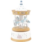 Bo�te � musique carrousel bois naturel