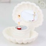 Boîte a musique en coquillage pour fille séparés ante, boîte a bijoux miroir pour enfant, jouet sur le ... Boîte a musique en coquillage pour fille séparés ante, boîte a bijoux miroir pour enfant, jouet sur le ...