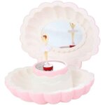 Bote a musique en coquillage pour fille spars ante, bote a bijoux miroir pour enfant, jouet sur le ...