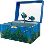 Boite a musique enfant - boite a bijoux et tresors musicale chat lutin petit pois - cadeau de naissance ...