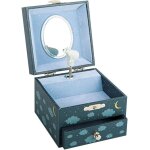 Boite a musique enfant - boite a bijoux et tresors musicale chat lutin petit pois - cadeau de naissance ...
