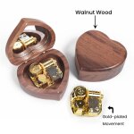 Boîte à musique en forme de c?ur avec miroir, boîte à musique mécanique en bois, album de bricolage, ... Boîte à musique en forme de c?ur avec miroir, boîte à musique mécanique en bois, album de bricolage, ...