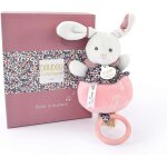 Bote a musique lapin rose 20 cm - collection bohaime - peluche musicale bb ds la naissance - mlodie ...