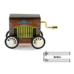 Bote a musique - lutece creations - bolro (m. ravel) - 18 notes - marron