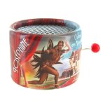 Bote a musique a manivelle ronde en carton - j'ai deux amours (j. baker) - lutece creations