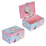 Bote a musique princesse rose pour filles, rangement de bijoux, bote a musique exquise, mcanisme, ...