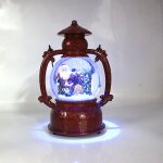 Bote a musique en rsine boule de cristal globe de neige lumires en verre avec haut - parleur spinning ...