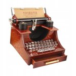 Bote a musique rtro, bote a musique pour machine a ecrire, bote a bijoux de bureau antique