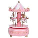 Bo�te a musique ronde merry go, d�corations de salle, bo�te a musique rotative, meilleurs cadeaux pour ...