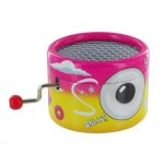 Bo�te � musique les simpson - th�me principal - manivelle ronde en carton - 18 notes