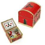 Boîte de noël miniature 1:12, cadeau pour maison de poupée, bricolage, accessoires de décoration Boîte de noël miniature 1:12, cadeau pour maison de poupée, bricolage, accessoires de décoration
