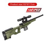 Pas de bote originale - blocs de construction pistolet militaire swat, haute technologie 1494 pices, ...