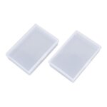 Botes en plastique transparentes pour cartes a jouer, conteneur pp mallette de rangement, emballage ...