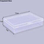 Botes en plastique transparentes pour cartes a jouer, conteneur pp mallette de rangement, emballage ...