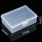 Botes en plastique transparentes pour jeux de socit, 4 pices, 66x97x32mm, pour cartes a jouer, conteneur ...