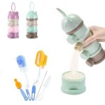 Bo�te portable a 3 couches en forme d'ours, bo�te de conservation des aliments pour b�b�s, c�r�ales essentiell ...