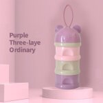 Bo�te portable de stockage des aliments pour b�b�s, 3 / 4 couches, style ours, bo�te de stockage des ...