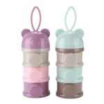Bo�te portable de stockage des aliments pour b�b�s, en forme d'ours, snacks essentiels, distributeur ...