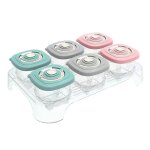 Bote de rangement des aliments pour bb, 6 pices, qualit alimentaire, conteneur en silicone, bocal ...