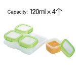 Bo�te de rangement des aliments pour b�b�s, conteneur vert multifonctionnel, bo�te de stockage des aliments ...