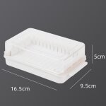 Bote de rangement de coupe de beurre en plastique, coupe - fromage transparent, trancheur, plateau de ...