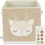 Boite de rangement enfant motif biche ella env. 36l pliable 33x33x33 coffre a jouets pour etagère kallax ... Boite de rangement enfant motif biche ella env. 36l pliable 33x33x33 coffre a jouets pour etagère kallax ...