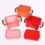 Bote de rangement pour maison de poupe 1:6, 3 pices, conteneur pour accessoires de dcoration de meubles ...