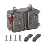 Bo�te r�cepteur esc en m�tal, bo�te radio pour scx10 1 / 10 rc mise a niveau des accessoires chenille ...