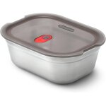 Bote repas rectangulaire hermtique - inox compatible micro - onde, lave - vaisselle, four et conglateur ...