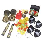 Bote a trsors de poche pour enfants, 60 pices, accessoires de dguisement, costume cosplay, pices ...