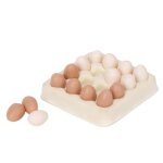 Bote a ¿ufs miniatures pour maison de poupe, carton avec 16 ¿ufs, 1 / 12