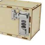 Bote de verrouillage mcanique montessori, technologie crative, gizmo en bois, bricolage, jouet d'apprentiss ...