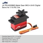 Botier en aluminium pour servo de voiture pdi - 6209mg rc, pices de moteur, jx 4. 8 9. 35 v - 6v, 0, ...