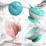 Bols d'alimentation pour b�b�s, assiettes a d�ner portables a aspiration avec cuill�res, vaisselle d'apprentis ...