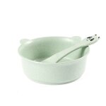 Bol d'alimentation pour bb, cuillre, vaisselle d'entranement, 2 pices / ensemble