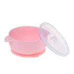 Bol a nourriture d'aspiration de b�b� en silicone sans bpa avec couvercle plaque a ventouse anti - d�versement ...