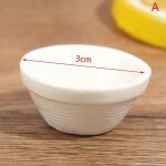 Bols de riz blancs ronds, jouets de cuisine pour maison de poup�e, vaisselle miniature de haute qualit� ...