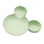 Bol de souris de dessin anim pour enfants, bote a djeuner, assiette d'alimentation de riz en plastique, ...
