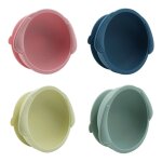 Bol a ventouse en silicone pour b�b�, vaisselle d'alimentation pour b�b�, paille de bl� ecologique, assiette ...